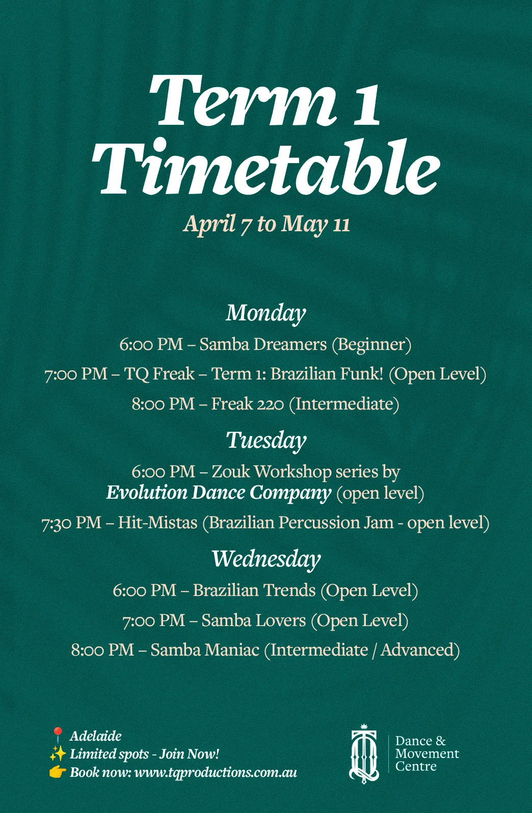 TQ Productions - Brazilian Dance Adelaide